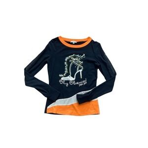 90s Cache Embellished Graphic Top‎  Size S (NWOT)